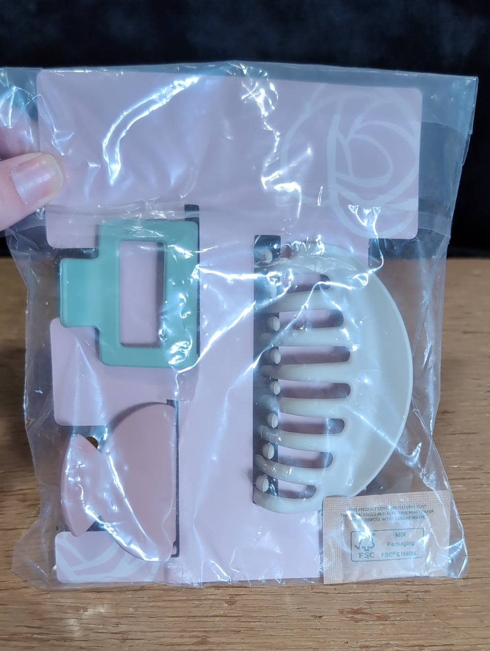 summer & rose Pastel Pink and Mint Hair Clip Set